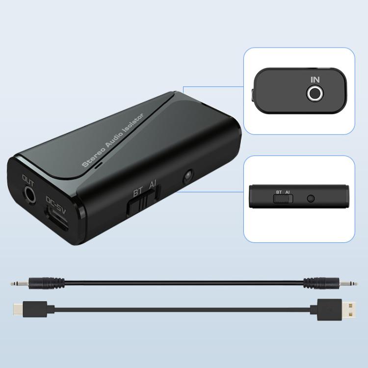 Récepteur isolateur audio Bluetooth 5.4 à masse commune, anti-interférence et réducteur de bruit, M29