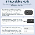 Récepteur isolateur audio Bluetooth 5.4 à masse commune, anti-interférence et réducteur de bruit, M29