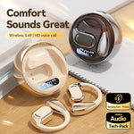 Écouteurs Bluetooth supra-auriculaires à affichage numérique avec traduction IA intelligente M76