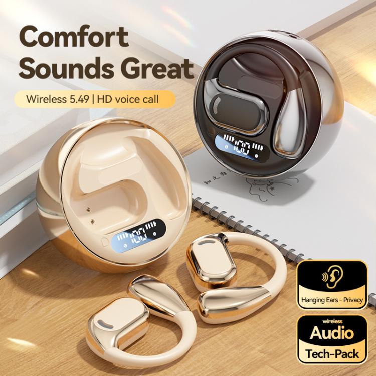 Écouteurs Bluetooth supra-auriculaires à affichage numérique avec traduction IA intelligente M76