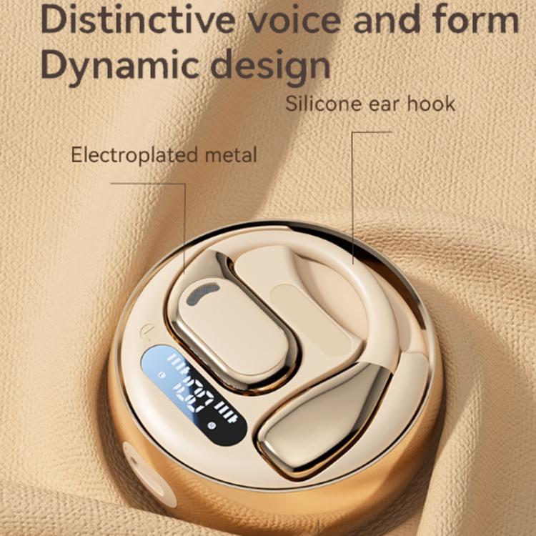 Écouteurs Bluetooth supra-auriculaires à affichage numérique avec traduction IA intelligente M76
