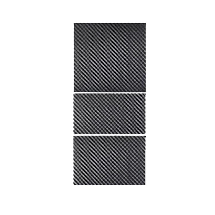 For Tesla 2024+ Model 3 Highland Center Console Panel Protection Sticker, Horizontal Wood Grain, Vertical Wood Grain, Carbon Fiber Grain, Matt Black, Frosted Black