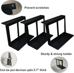 Support de rangement métallique invisible pour ordinateur portable, tablette et mini PC sous le bureau, 4,8 cm, 6,8 cm