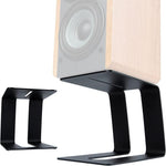 Support d'enceinte de bureau en métal avec amortissement des vibrations, incliné, pour moniteur de studio, ESL-004 Noir