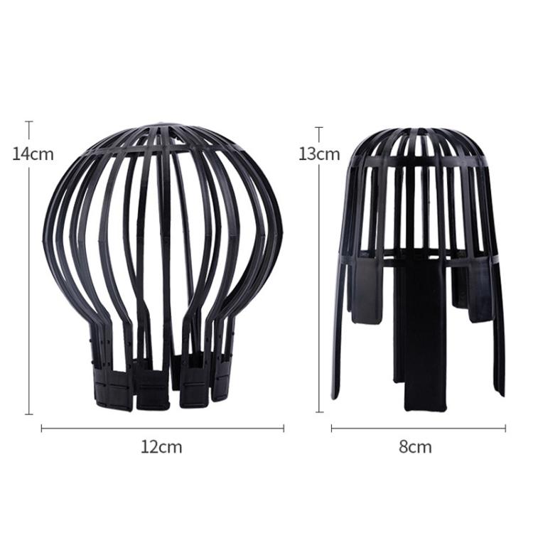 Couvercle de Filtre de Système de Drainage de Jardin, Tuyau de Fuite de Gouttière, Entonnoir de Curage Protecteur, Sphérique, Vertical