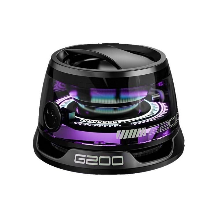 G200 Mini haut-parleur Bluetooth magnétique TWS Subwoofer avec lumière d'ambiance colorée, G200