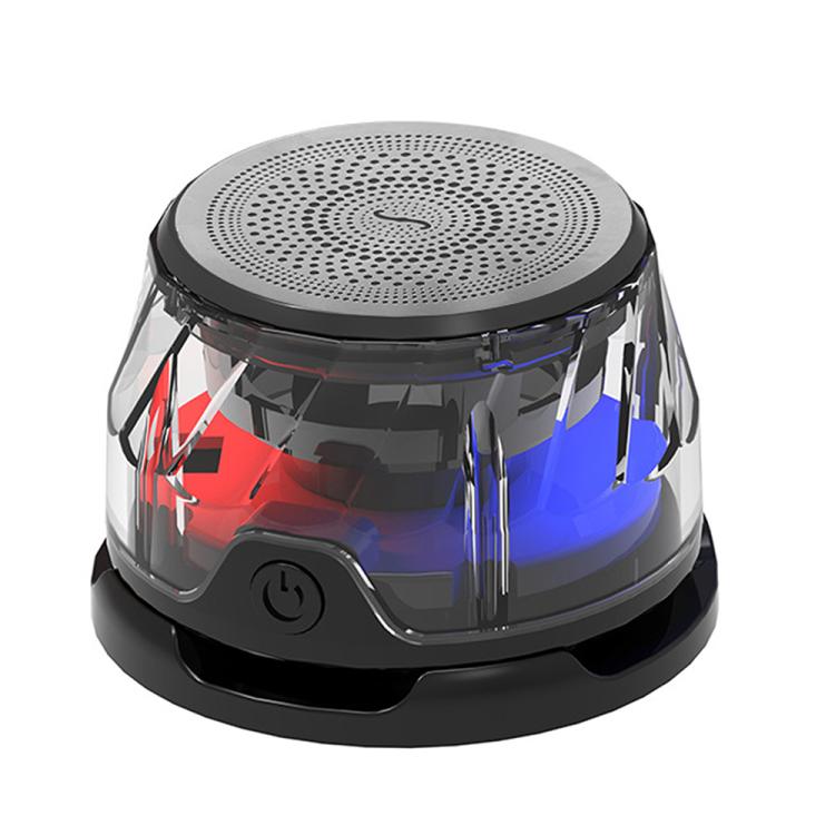 RK-C250 Enceinte Bluetooth magnétique portable avec lumière d'ambiance RVB et fonction de charge sans fil, RK-C250