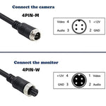Car Camera Adapter Connector Wire 50cm, 4 Pin Aviation Female To RCA Female DC Male, 4 Pin Aviation Female To RCA Female DC Female, 4 Pin Aviation Female To RCA Male DC Male, 4 Pin Aviation Male To RCA Female DC Male                                    ...