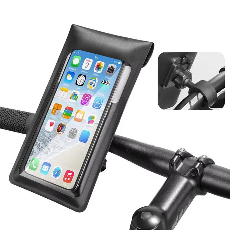 Sac étanche pour téléphone de vélo avec support rotatif à 360 degrés, support pour téléphone portable de moto, modèle guidon, modèle rétroviseur