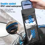 Sac étanche pour téléphone de vélo avec support rotatif à 360 degrés, support pour téléphone portable de moto, modèle guidon, modèle rétroviseur