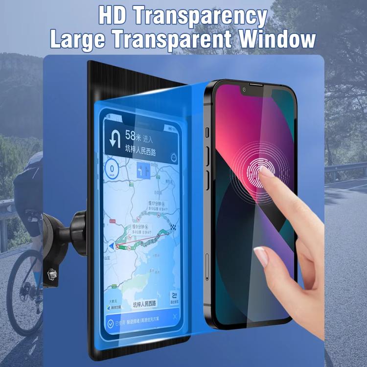 Sac étanche pour téléphone de vélo avec support rotatif à 360 degrés, support pour téléphone portable de moto, modèle guidon, modèle rétroviseur