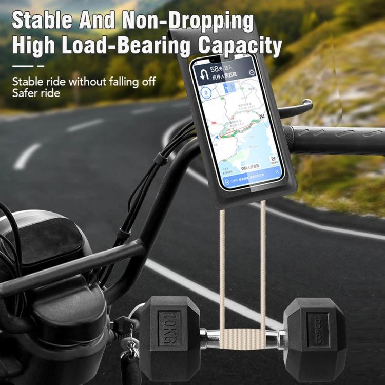 Sac étanche pour téléphone de vélo avec support rotatif à 360 degrés, support pour téléphone portable de moto, modèle guidon, modèle rétroviseur
