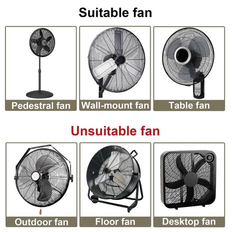 Housse de protection étanche et anti-poussière pour ventilateur industriel d'extérieur, 61 x 19 x 61 cm, 78 x 22 x 78 cm, 120 x 55 x 120 cm