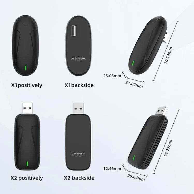 Adaptateur de boîte Carplay filaire à sans fil Connecteur de voiture Android, MINI SE X1AIR Noir, MINI SE X2AIR Noir