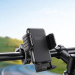 Support de téléphone avec absorption des chocs pour vélo et moto, support de navigation gravitationnel