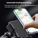Support de téléphone avec absorption des chocs pour vélo et moto, support de navigation gravitationnel