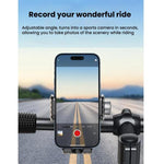 Support de téléphone avec absorption des chocs pour vélo et moto, support de navigation gravitationnel