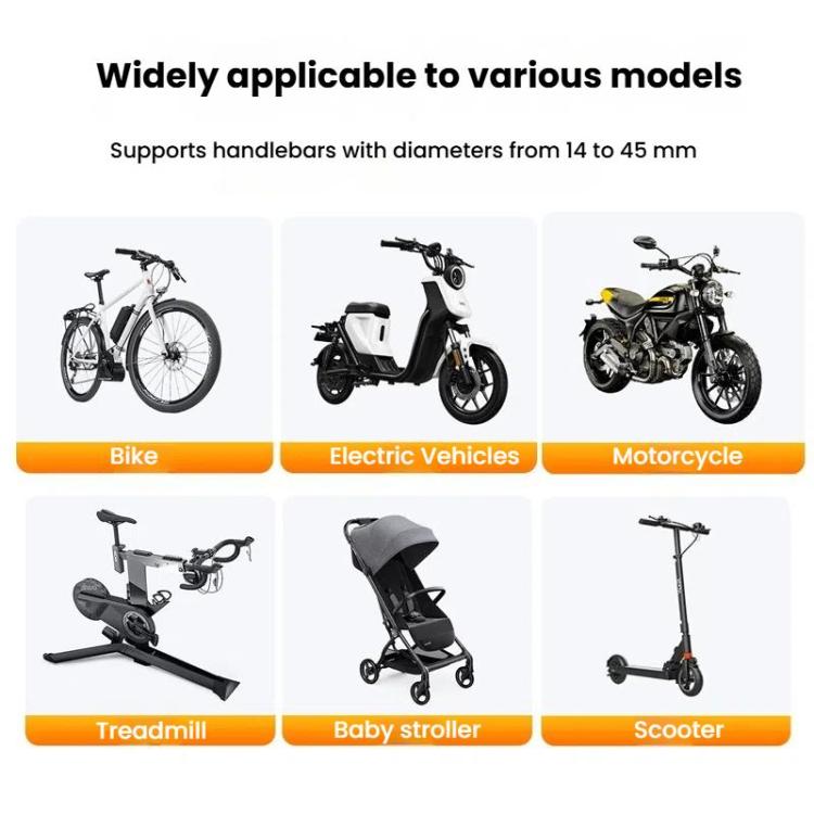 Support de téléphone avec absorption des chocs pour vélo et moto, support de navigation gravitationnel
