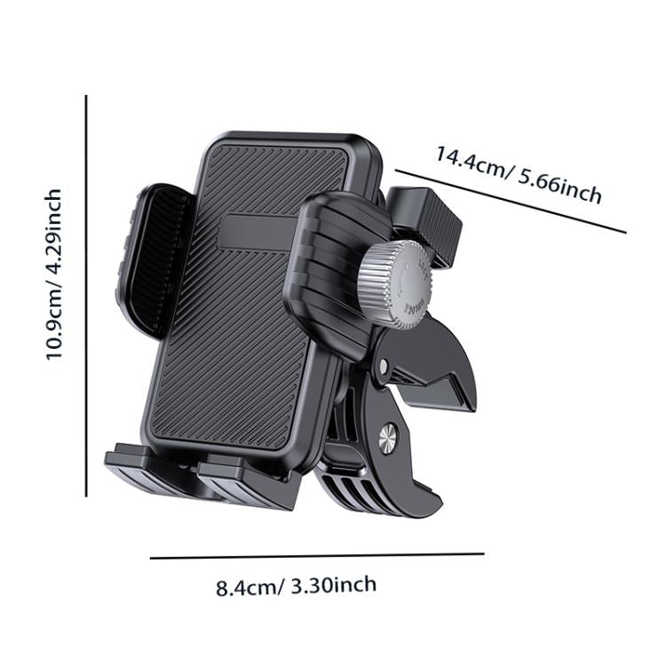 Support de téléphone avec absorption des chocs pour vélo et moto, support de navigation gravitationnel