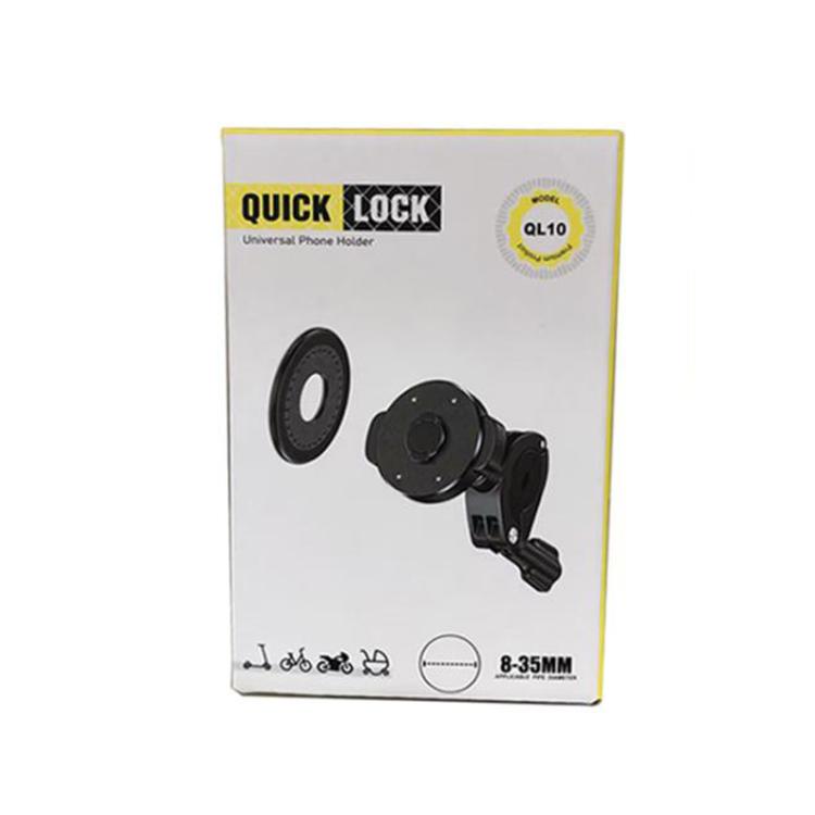 Support de téléphone à clipser pour vélo et moto avec anneau magnétique
