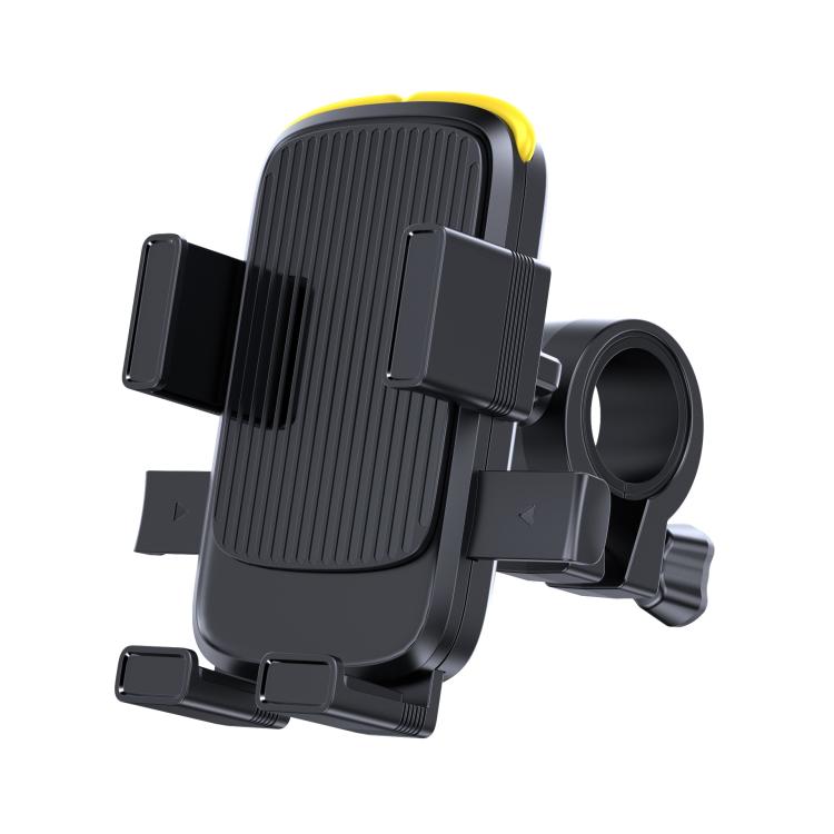 Support de téléphone pour vélo et moto avec sangle en silicone cachée, guidon, rétroviseur