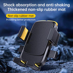 Support de téléphone pour vélo et moto avec sangle en silicone cachée, guidon, rétroviseur
