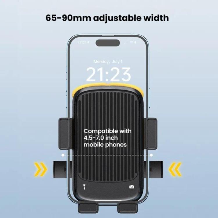 Support de téléphone pour vélo et moto avec sangle en silicone cachée, guidon, rétroviseur