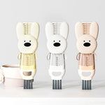 Brosse 3 en 1 pour tasse, lapin, multifonction, fente, bouteille, tasse isotherme, anneau en caoutchouc rainuré, brosse de nettoyage