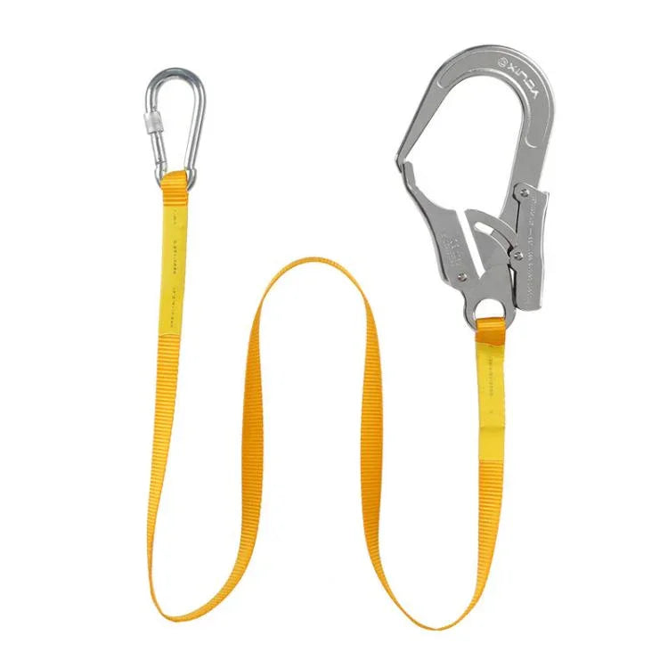 XINDA XDD9304 Ceinture de protection pour travail en hauteur en extérieur, ceinture de sécurité industrielle avec crochet, 1,8m