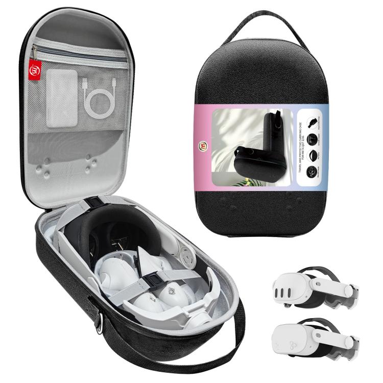 Pour casque VR Meta Quest 3S / 3, sac de rangement JYS