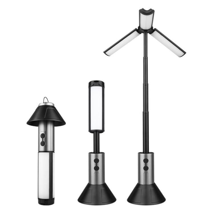 Lanterne de camping rétractable Lampe torche rechargeable Hauteur réglable de 25,2 à 51,8 cm