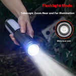 Lanterne de camping rétractable Lampe torche rechargeable Hauteur réglable de 25,2 à 51,8 cm