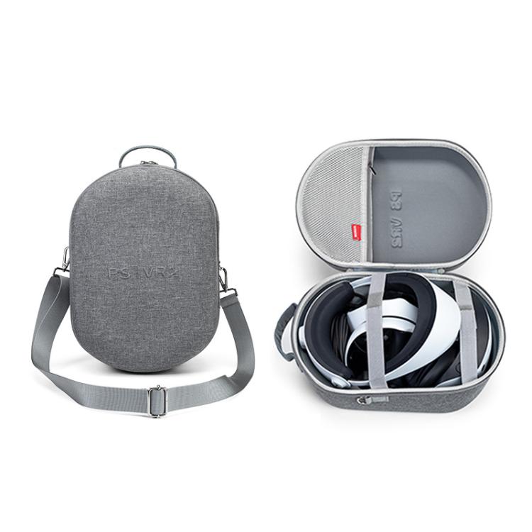 Pour sac de rangement de protection portable PlayStation VR2, sac à main gris foncé, bandoulière gris foncé