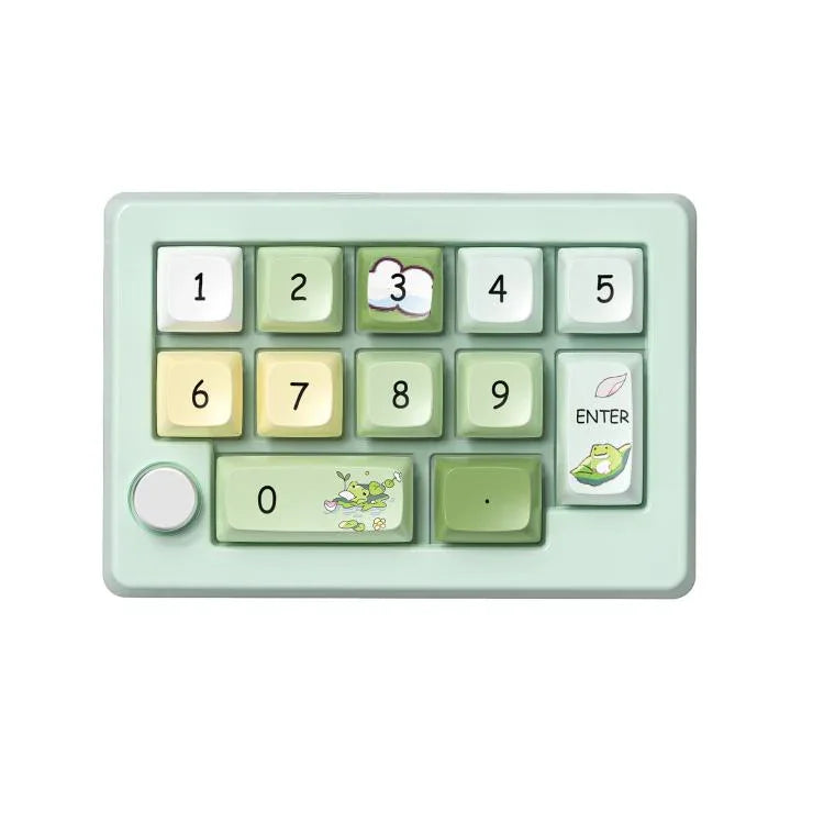 MKESPN W908 Wireless Tri-Mode Hot-Swappable Macro-Defined RGB Backlit Gaming Mechanical Keypad