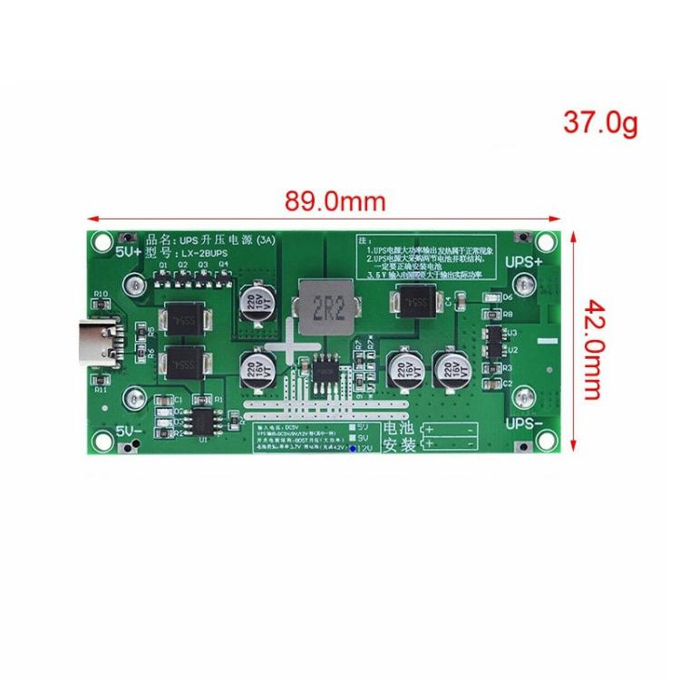 Module de charge boost batterie lithium UPS18650 haute puissance 15W 3A, 5V, 9V, 12V