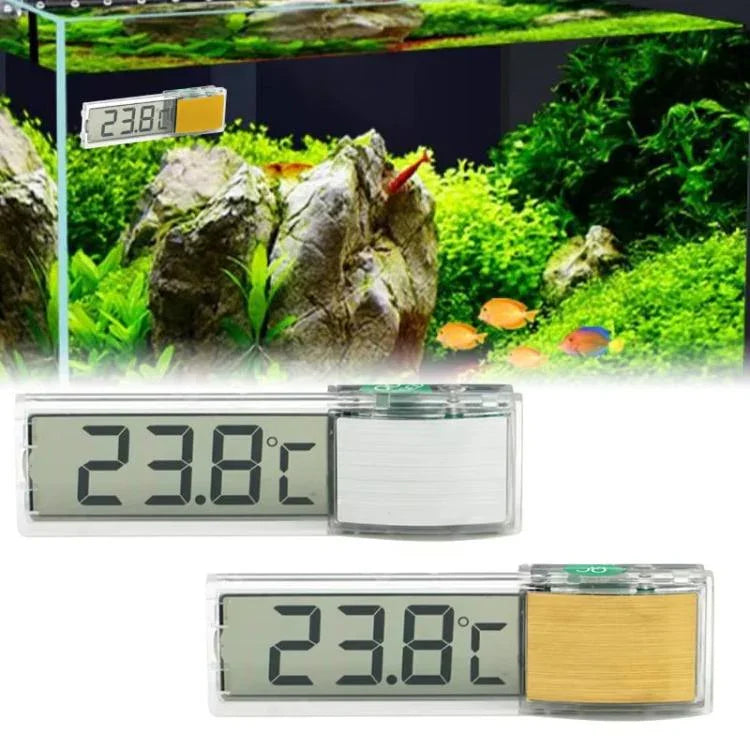 Thermomètre numérique sans fil LK-50 pour aquarium, écran LCD externe transparent, thermomètre électronique de température de l'eau