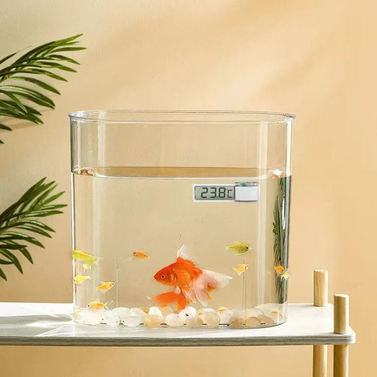 Thermomètre numérique sans fil LK-50 pour aquarium, écran LCD externe transparent, thermomètre électronique de température de l'eau