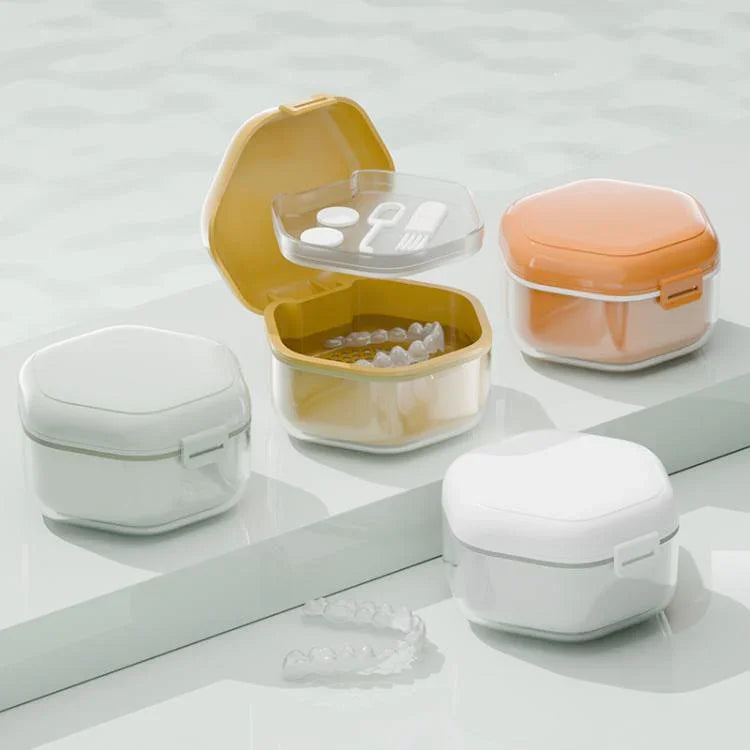 Boîte pour appareils orthodontiques invisibles Organisateur portable pour appareil dentaire Boîte de rangement pour appareils orthodontiques