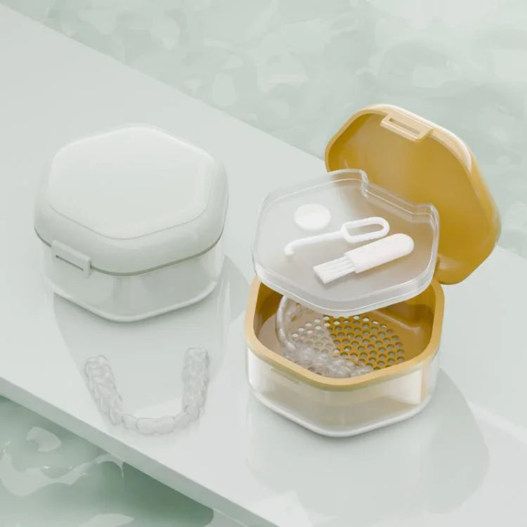 Boîte pour appareils orthodontiques invisibles Organisateur portable pour appareil dentaire Boîte de rangement pour appareils orthodontiques