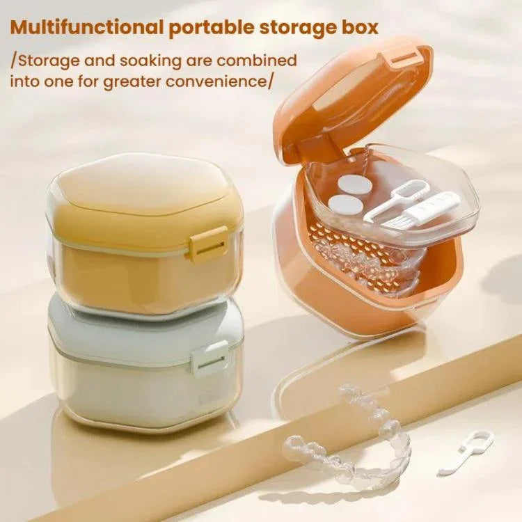 Boîte pour appareils orthodontiques invisibles Organisateur portable pour appareil dentaire Boîte de rangement pour appareils orthodontiques