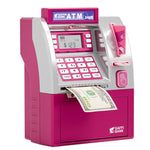 Distributeur automatique de billets simulé (DAB) Machine de mot de passe intelligente Carte de balayage Enfants Tirelire