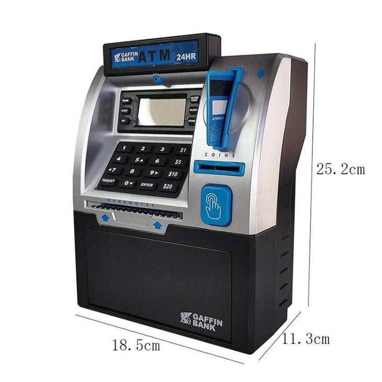 Distributeur automatique de billets simulé (DAB) Machine de mot de passe intelligente Carte de balayage Enfants Tirelire
