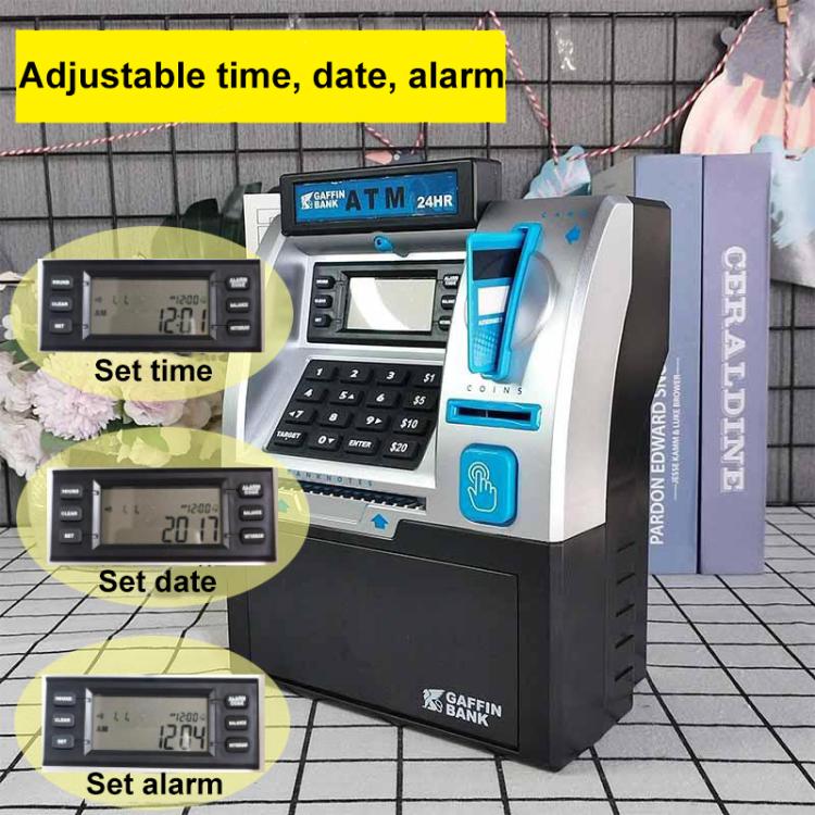 Distributeur automatique de billets simulé (DAB) Machine de mot de passe intelligente Carte de balayage Enfants Tirelire