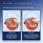 Balle Intelligente Automatique Interactif Jouets pour Chat Rechargeable USB Ajustement Deux Vitesses, Orange TUTU, Bleu TUTU