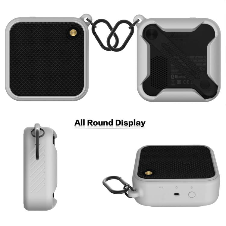 Pour la housse de protection en silicone pour enceinte Marshall Willen, Étui (noir), Étui (gris argenté)