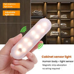Lampe d'armoire LED magnétique avec détecteur de mouvement, rechargeable, 20 LED, 3 températures de couleur, A68-3A-11cm