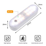 Lampe d'armoire LED magnétique avec détecteur de mouvement, rechargeable, 20 LED, 3 températures de couleur, A68-3A-11cm
