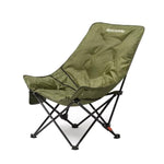 Chaise de camping pliante Naturehike avec dossier haut et assise en forme de lune