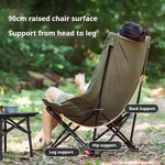 Chaise de camping pliante Naturehike avec dossier haut et assise en forme de lune