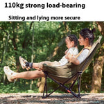 Chaise de camping pliante Naturehike avec dossier haut et assise en forme de lune